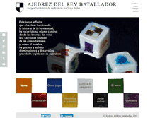 Tablet Screenshot of ajedrez-rey-batallador.com